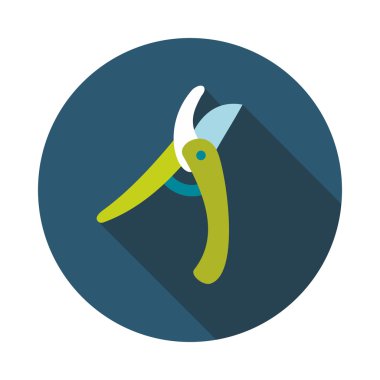 Secateurs, budayıcı, averruncator düz vektör simgesi