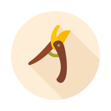 Secateurs, budayıcı, averruncator düz vektör simgesi