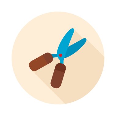 Secateurs, budayıcı, averruncator düz vektör simgesi