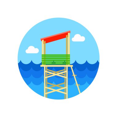 Cankurtaran Kulesi simgesi. Yaz. Tatil