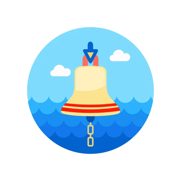 Bell mořské ikona. Léto — Stockový vektor