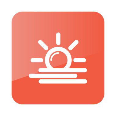 Güneş ısısı simgesi. Meteoroloji. Hava durumu