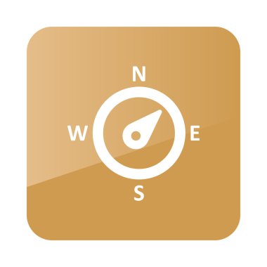 Pusula Rüzgar gülü simgesi. Meteoroloji. Hava durumu