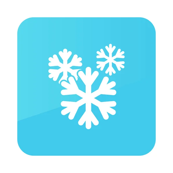 Schneeflockensymbol. Meteorologie. Wetter — Stockvektor