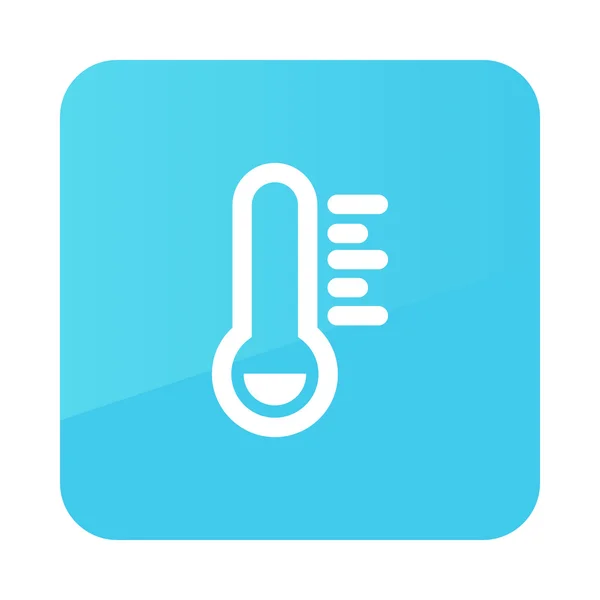 Termometre Frost soğuk simgesi. Meteoroloji. Hava durumu — Stok Vektör