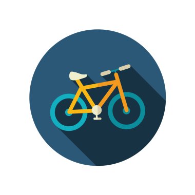 Bisiklet düz simgesi. Yaz. Tatil