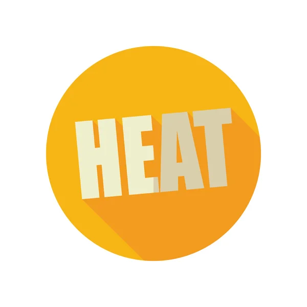 Heat lapos ikonra. Nyári. Nyaralás — Stock Vector