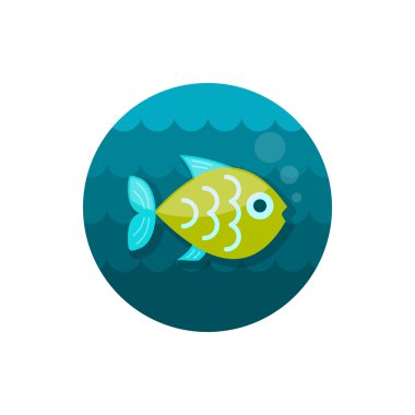 Balık simgesi. Yaz. Tatil