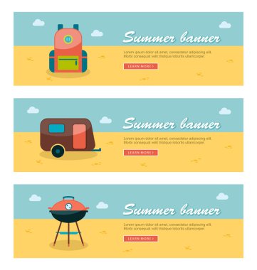 Seyahat ve tatil vektör afiş