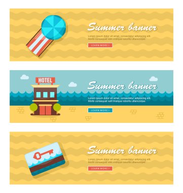 Seyahat ve tatil vektör afiş