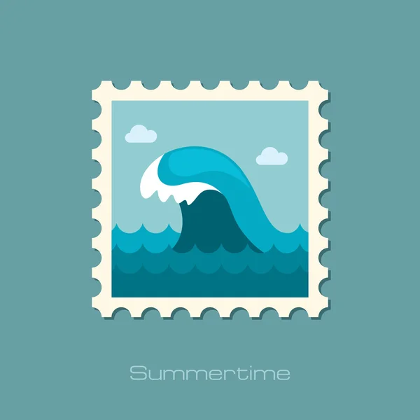 Ocean Wave Stempel. Sommer. Urlaub — Stockvektor