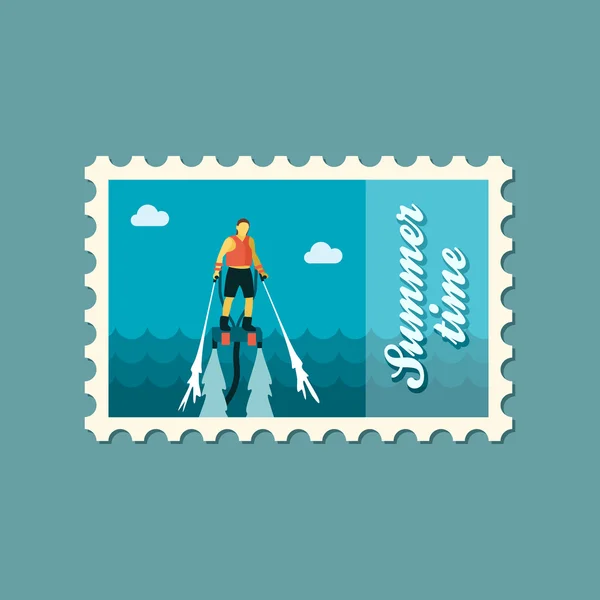 Flyboard-Stempel. Sommer. Urlaub — Stockvektor