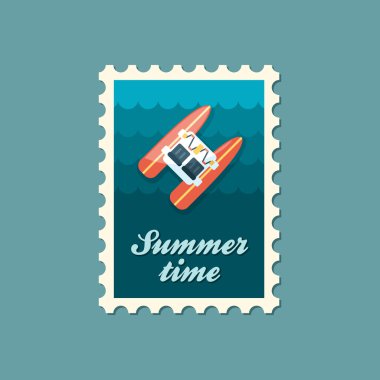 Deniz bisikleti tekne plaj pul. Yaz. Tatil