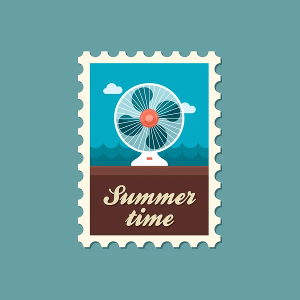 Ventilator stempel. Zomer. Vakantie — Stockvector