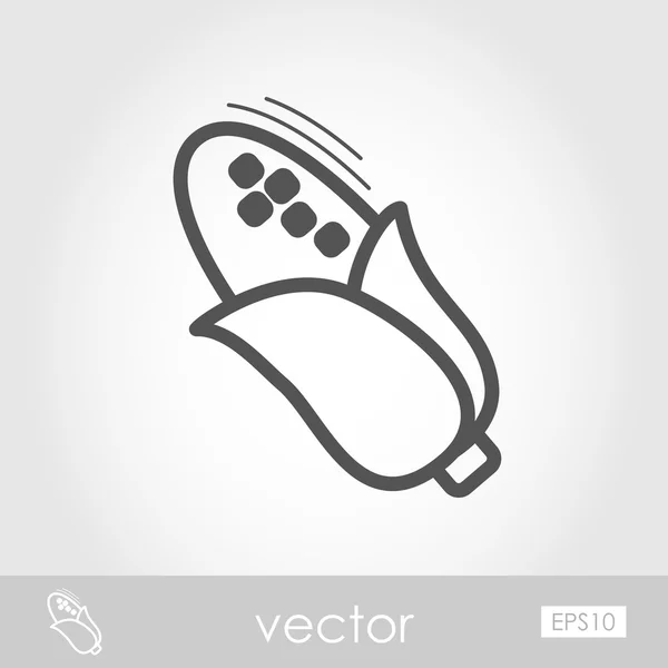 Corn outline icon. Harvest. Thanksgiving vector — Stock Vector