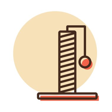 Kedi pençesi nokta vektör simgesi. Evcil hayvan işareti. Evcil hayvan ve veteriner web sitesi ve uygulama tasarımı, logo, uygulama, UI için grafik sembolü