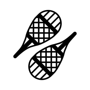 Kar ayakkabısı vektör simgesi. Kış işareti. Seyahat ve turizm web sitesi ve uygulama tasarımı, logo, uygulama, UI için grafik sembolü