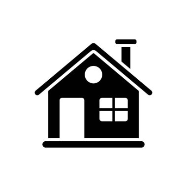 Detaylı kış evi vektör sembolü. Kış işareti. Seyahat ve turizm web sitesi ve uygulama tasarımı, logo, uygulama, UI için grafik sembolü