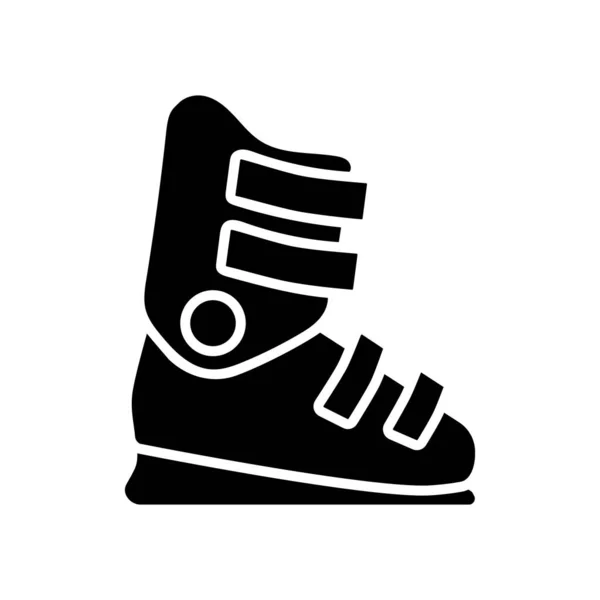 Μπότες Σκι Διάνυσμα Ιερογλυφικό Εικονίδιο Χειμερινό Σημάδι Σύμβολο Γραφήματος Για — Διανυσματικό Αρχείο