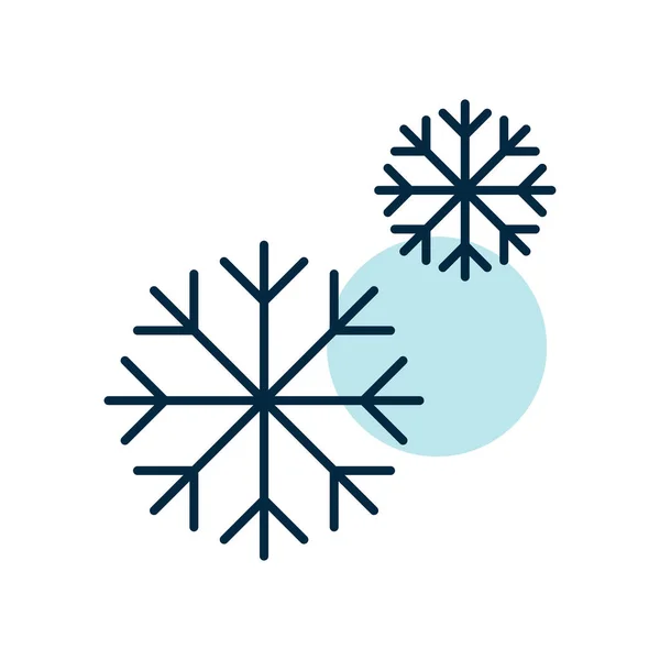 Sneeuwvlokken Vector Icoon Winterteken Grafiek Symbool Voor Reizen Toerisme Website — Stockvector