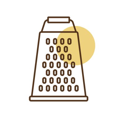 Grater vektör simgesi. Mutfak aletleri. Yemek pişirme web sitesi tasarımı, logo, uygulama, Ui için grafik sembolü