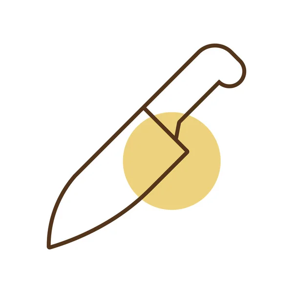 Couteau Cuisine Chef Des Couverts Des Ustensiles Cuisine Symbole Graphique — Image vectorielle