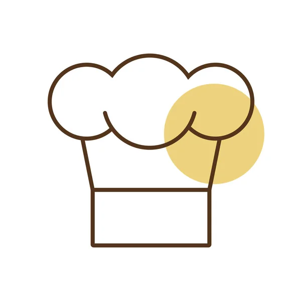 Chef Cooking Cap Vector Icono Símbolo Gráfico Para Diseño Del — Vector de stock