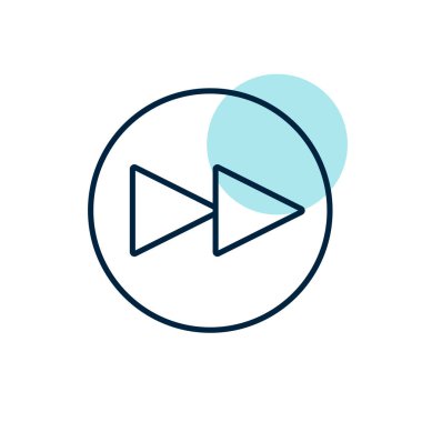 Sonraki parça düğmesi vektör düz simgesini oynat. Müzik ve ses web sitesi için grafik sembolü ve uygulama tasarımı, logo, uygulama, UI