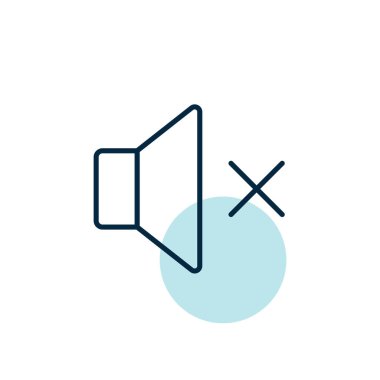 Vektör simgesini kapat. Sesi aç. Sessiz düğme. Müzik ve ses web sitesi için grafik sembolü ve uygulama tasarımı, logo, uygulama, UI