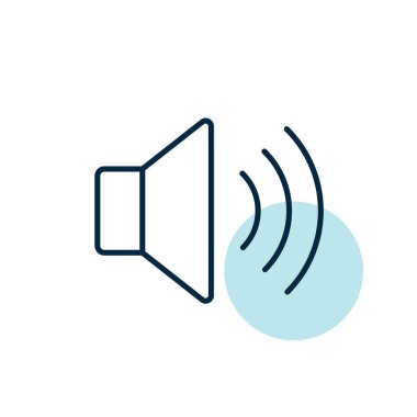 Maksimum hacim yüksek vektör düz simgesi. Müzik ve ses web sitesi için grafik sembolü ve uygulama tasarımı, logo, uygulama, UI