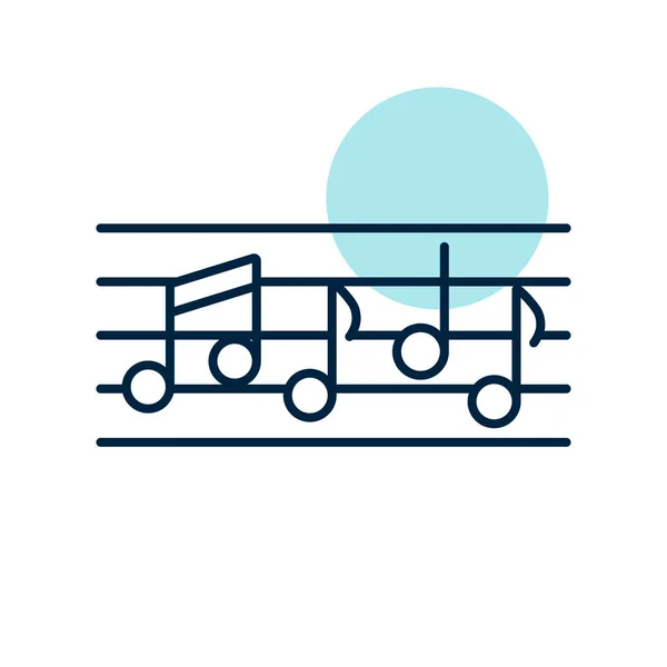 楼梯和音乐记录矢量图标 古典音乐 音响设计 音乐和声音网站及应用程序设计 用户界面的图形符号 — 图库矢量图片