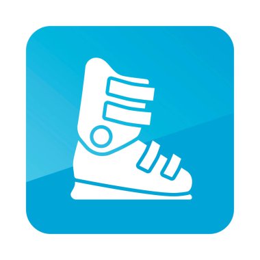 Kayak botları vektör simgesi. Kış işareti. Seyahat ve turizm web sitesi ve uygulama tasarımı, logo, uygulama, UI için grafik sembolü