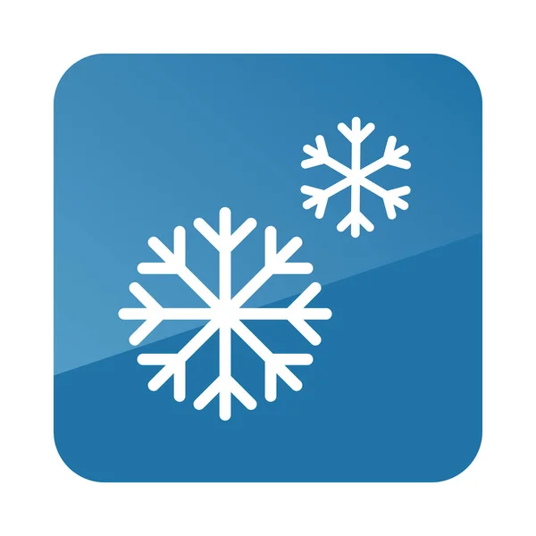 スノーフレークベクトルアイコン 冬の看板 旅行や観光のウェブサイトやアプリのデザイン アプリ Uiのためのグラフシンボル — ストックベクタ