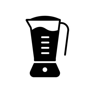 Elektrik karıştırıcı vektör sembol. Mutfak aletleri. Yemek pişirme web sitesi tasarımı, logo, uygulama, UI için grafik sembolü
