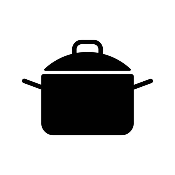 Іконка Гліфів Соусом Знак Приготування Їжі Або Сковорідка Символ Графіку — стоковий вектор