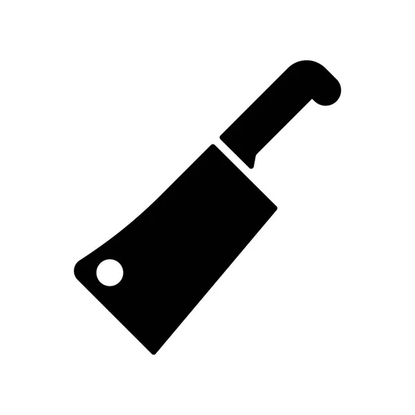Fleischhacker Vektorglyphen Symbol Küchengerät Grafik Symbol Für Das Kochen Webseiten — Stockvektor