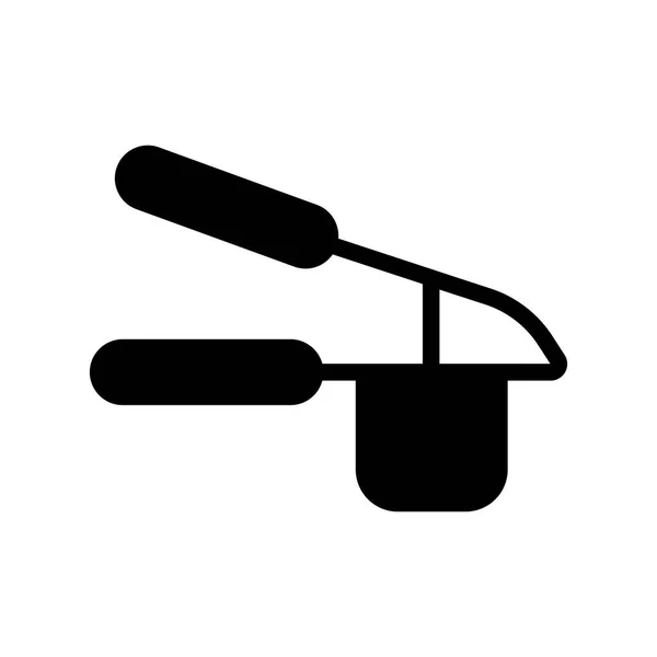 Vitlökspress Vektor Glyf Ikon Köksmaskiner Diagram Symbol För Matlagning Webbplats — Stock vektor
