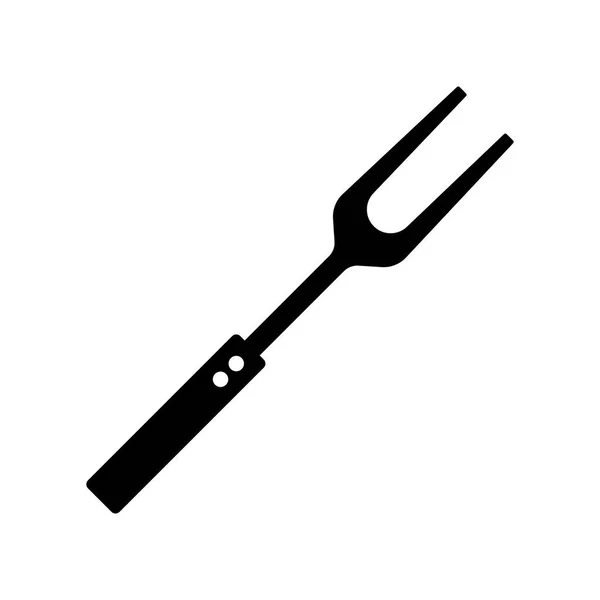 Ikona Vektorového Glyfu Bbq Vidlice Kuchyňský Spotřebič Grafický Symbol Pro — Stockový vektor