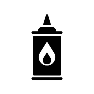 Sıvı vektör kabartma simgesi. Barbekü ve bbq ızgara tabelası. Yemek pişirme web sitesi ve uygulama tasarımı, logo, uygulama, UI için grafik sembolü