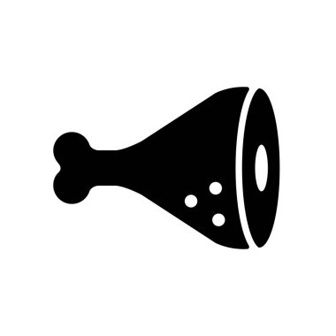 Domuz tavlası vektör glifli yemek eti. Barbekü ve bbq ızgara tabelası. Yemek pişirme web sitesi ve uygulama tasarımı, logo, uygulama, UI için grafik sembolü