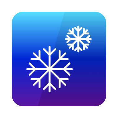 Kar Tanesi vektör simgesi. Kış işareti. Seyahat ve turizm web sitesi ve uygulama tasarımı, logo, uygulama, UI için grafik sembolü