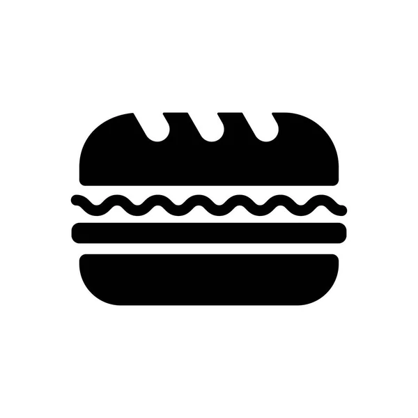 Значок Векторного Символа Метро Сэндвич Знак Фаст Фуда Графический Символ — стоковый вектор