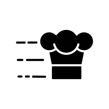 Hızlı teslimat vektör kabartma simgesi. Yemek pişirme web sitesi ve uygulama tasarımı, logo, uygulama, UI için grafik sembolü