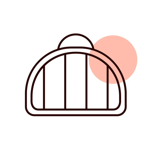 Pet Carrier Vector Icon 수의학 사이트 디자인 그래프 — 스톡 벡터