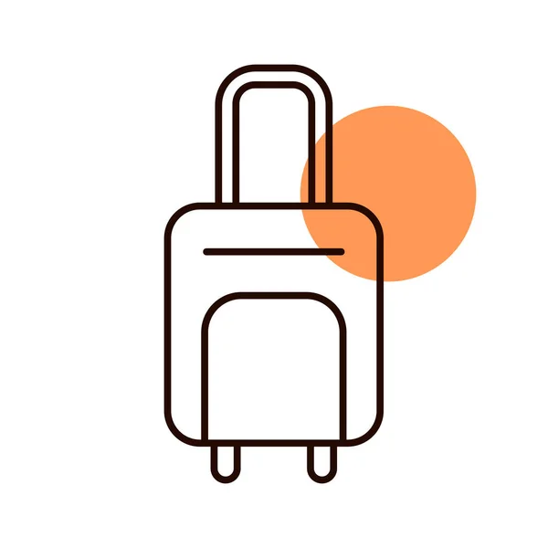 Reisegepäck Gepäckband Symbol Grafik Symbol Für Reise Und Tourismus Website — Stockvektor
