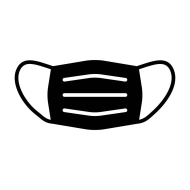 Tıbbi maske vektör simgesi. İlaç ve sağlık sigortası, tıbbi destek işareti. Tıbbi web sitesi ve uygulama tasarımı için grafik sembolü, logo, uygulama, UI