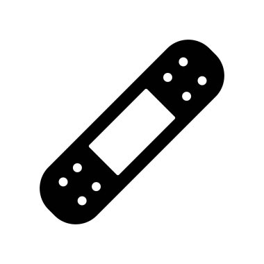 Yapışkan alçı vektör sembol. İlaç ve sağlık sigortası, tıbbi destek işareti. Tıbbi web sitesi ve uygulama tasarımı için grafik sembolü, logo, uygulama, UI