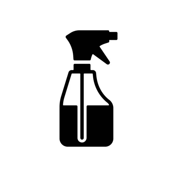 Cleaning Spray Bottle Vector Glyph Icon Coronavirus Graph Symbol Medical — Stock Vector