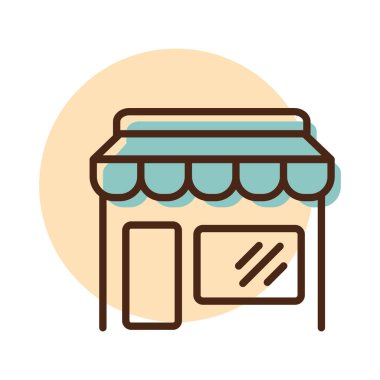 Öndeki izole simgeyi sakla. E-ticaret tabelası. Web sitenizin tasarımı için grafik sembolü, logo, uygulama, UI. Vektör illüstrasyonu, EPS10.