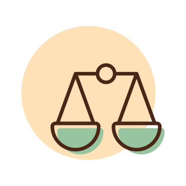 Ölçek simgesi. E-ticaret tabelası. Web sitenizin tasarımı için grafik sembolü, logo, uygulama, UI. Vektör illüstrasyonu, EPS10.